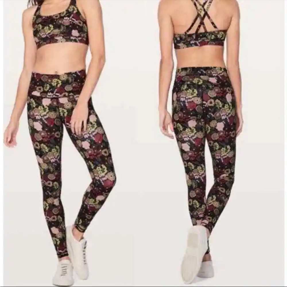 Lululemon Wunder Under Hi-Rise Tight 26" in Fluorolace Multi Size 4